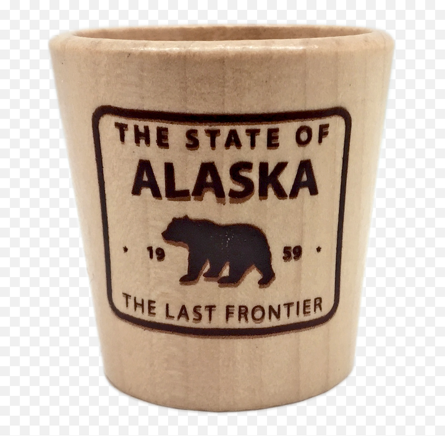 Download Bear Wooden Alaska Shot Glass - Alaska Full Size Serveware Png,Alaska Png