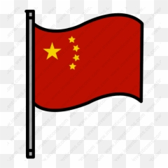 Download China Flag Vector Icon Inventicons - On Flagpole Clipart png