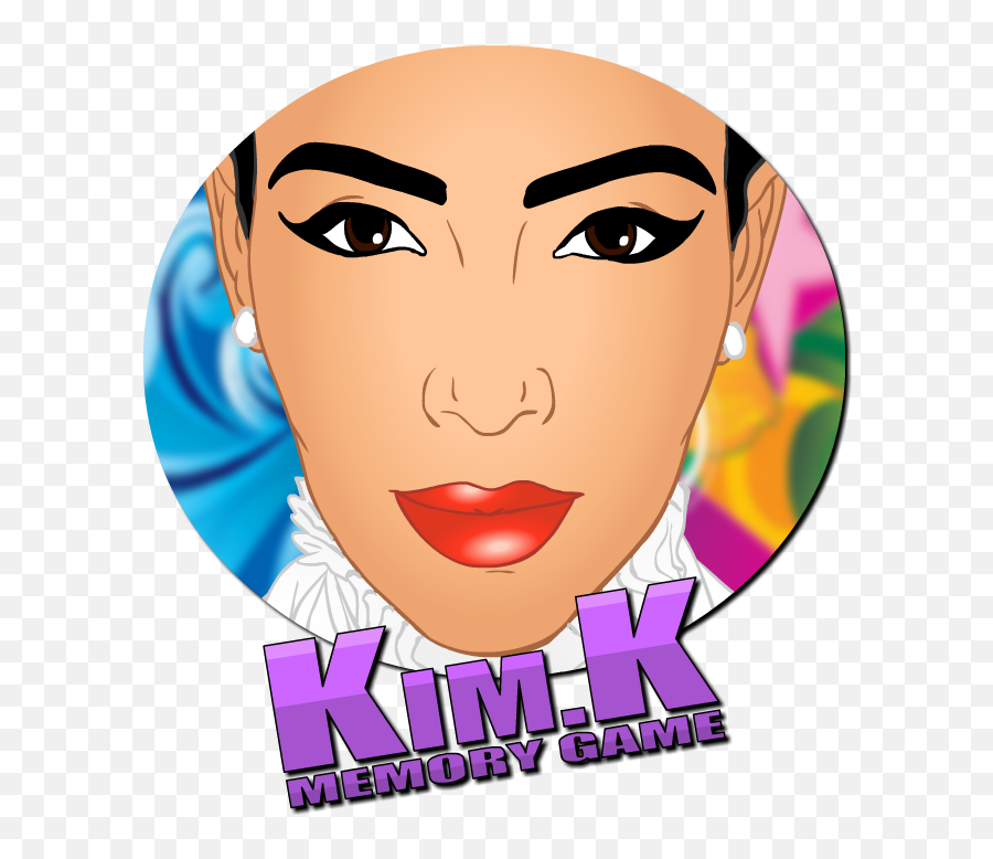 Download Hd Kim Kardashian Memory Puzzle - Kardashians Art Kim Kardashian Png,Kim Kardashian Png