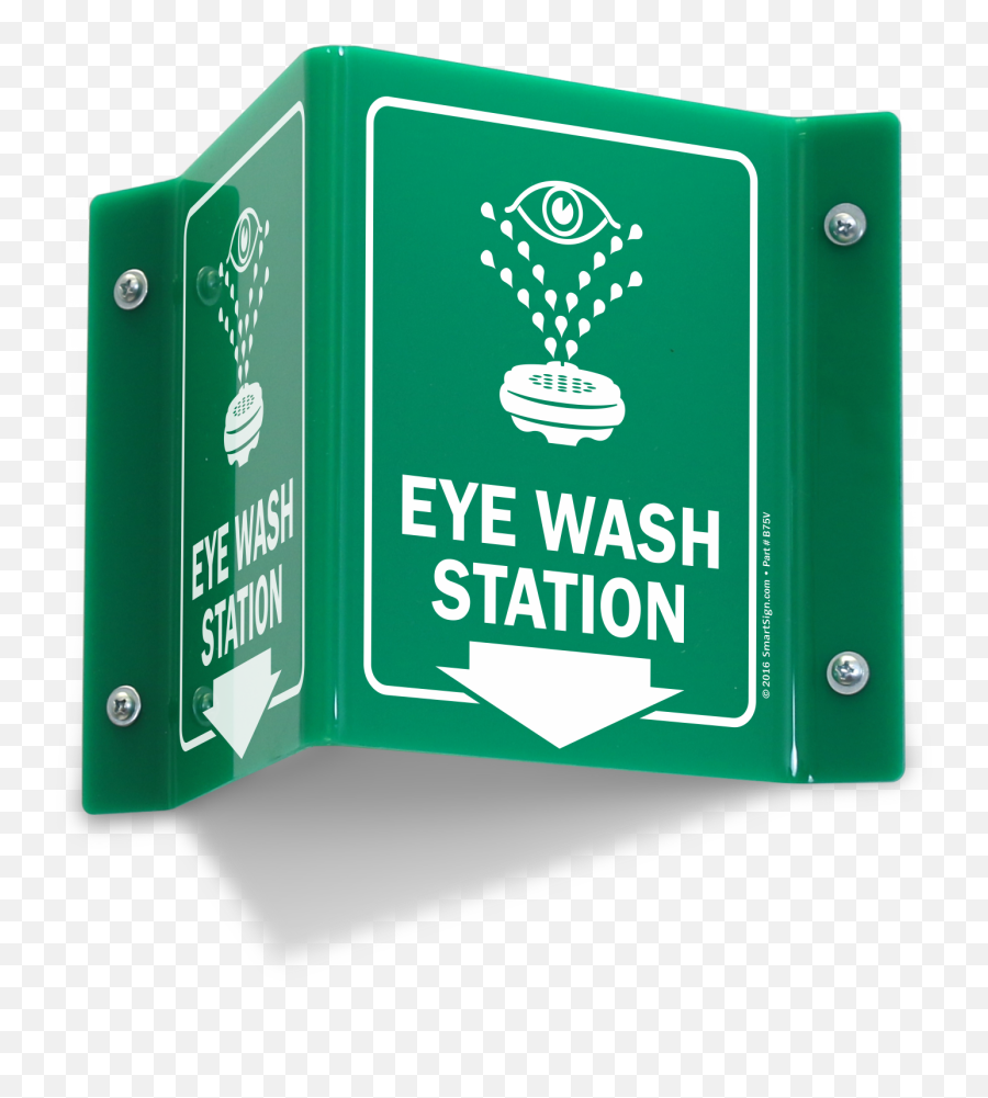 Eye Wash Station Projecting Sign - Language Png,Eye Wash Icon