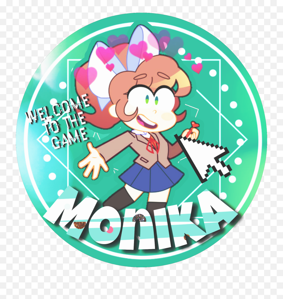 Monika Icon Sticker Png