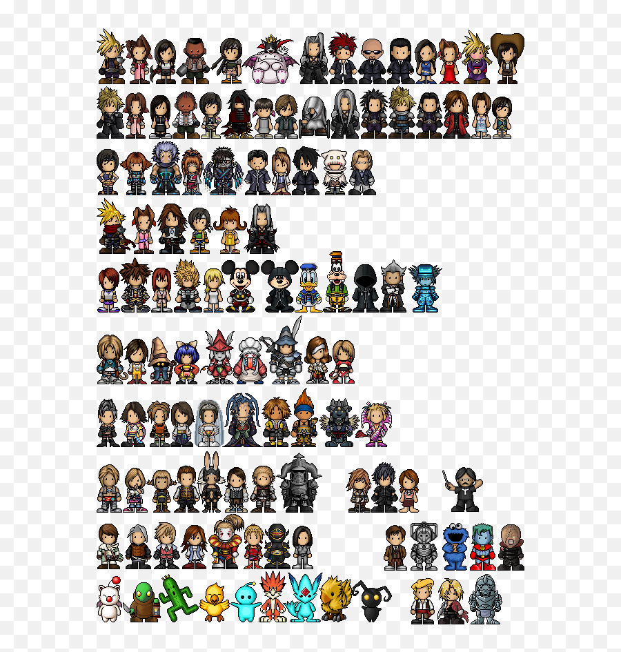 Ff Kh Misc Plushies Pixeljoint - For Adult Png,Final Fantasy 7 Icon