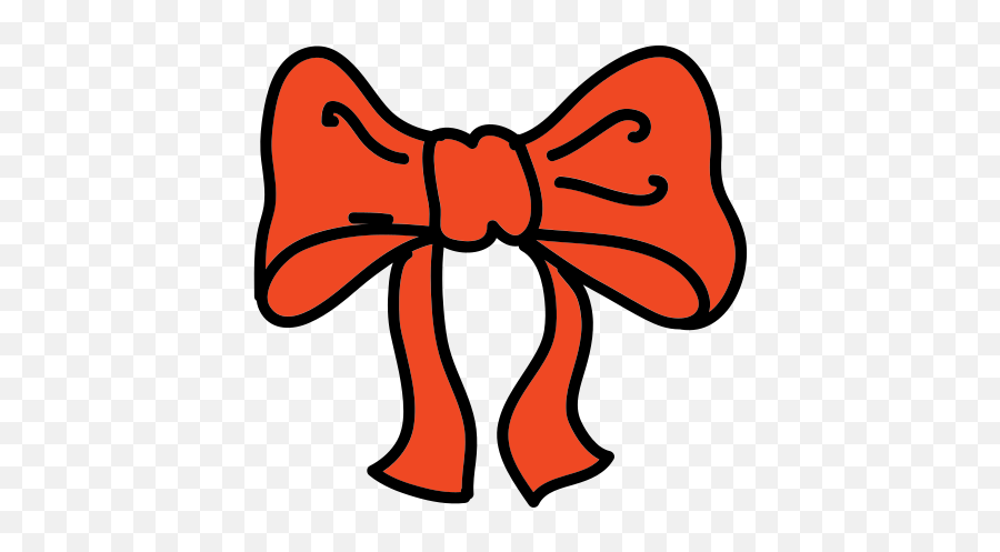 Womens Bow Tie Icon In Doodle Style - Clip Art Png,Icon Womens