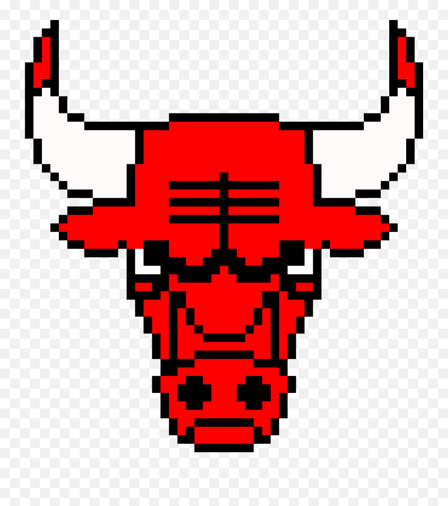 Dont Forget The Bulls - Pixel Art Nba Logo Clipart Full Bulls Pixel Art Png,Coreldraw X7 Icon