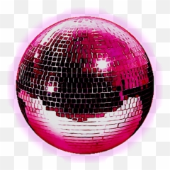 Pink Sparkles Shiny Discoball - Discoball Png,Pink Sparkles Png