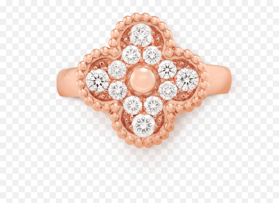 Vintage Alhambra Ring - Solid Png,Chopard Happy Diamonds Icon