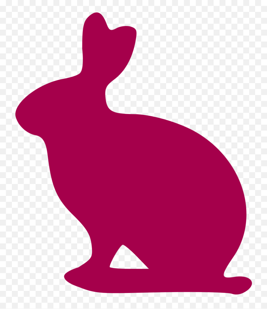 Filelapin01 Flipped And Colorizedsvg - Wikimedia Commons Bunny Silhouette Png,Cute Rabbit Icon