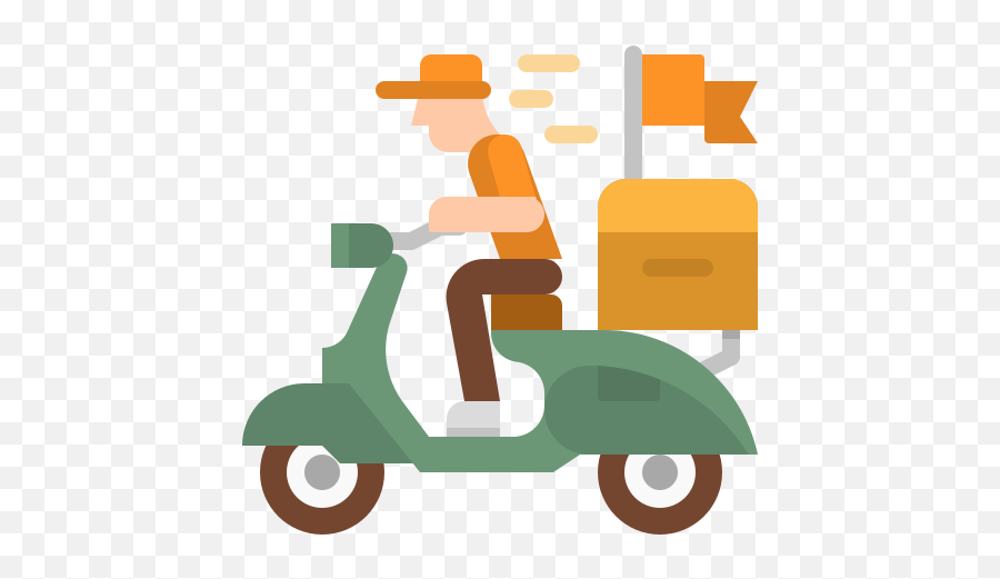 Delivery Bike - Free Transport Icons Happy Png,Bike Delivery Icon