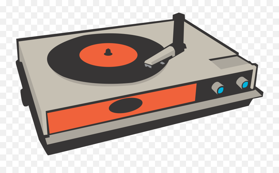 Phonograph Record Disc Jockey Music - Record Player Clip Art Png,Png Phonographic