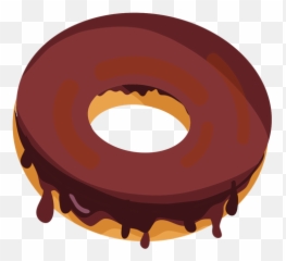 Transparent Png Svg Vector File - Chocolate Donut