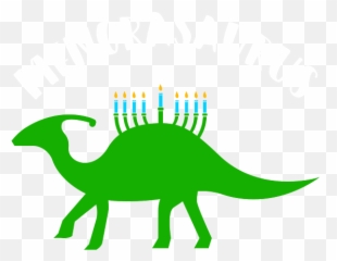 Funny Hanukkah Menorasaurus Dinosaur Menorah Apparel Face Png