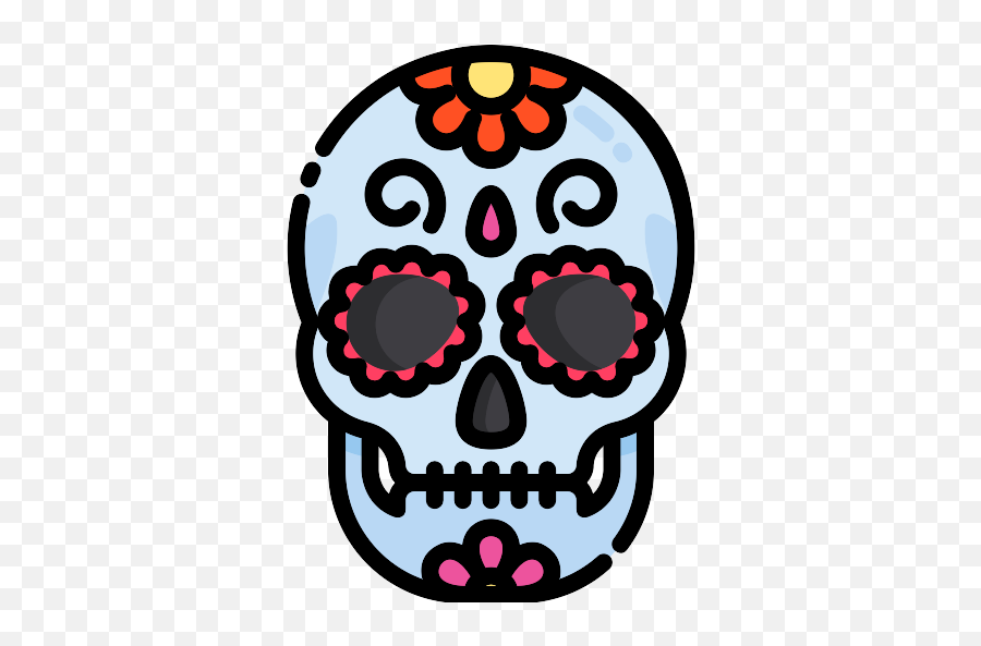 Mexican Skull Png Icon - Mexico Day Of The Dead Icon,Mexican Skull Png