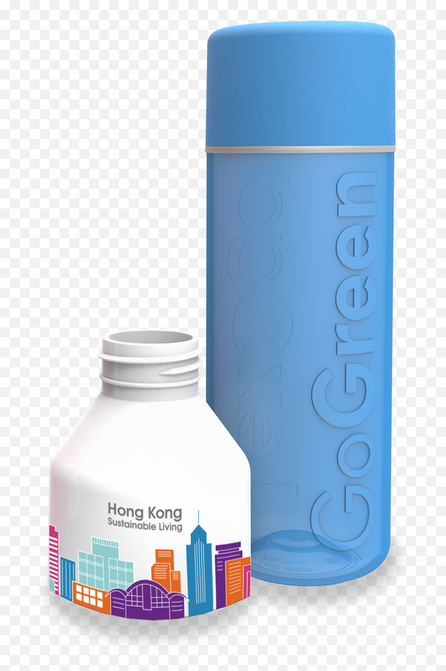 Gogreen Reusable Bottle - Plastic Bottle Png,Bottle Transparent
