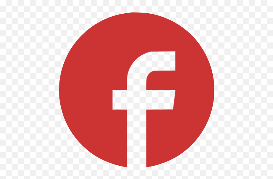 Transparent Red Facebook Logo Png - Facebook Icon Circle Red,Facebook Png Transparent
