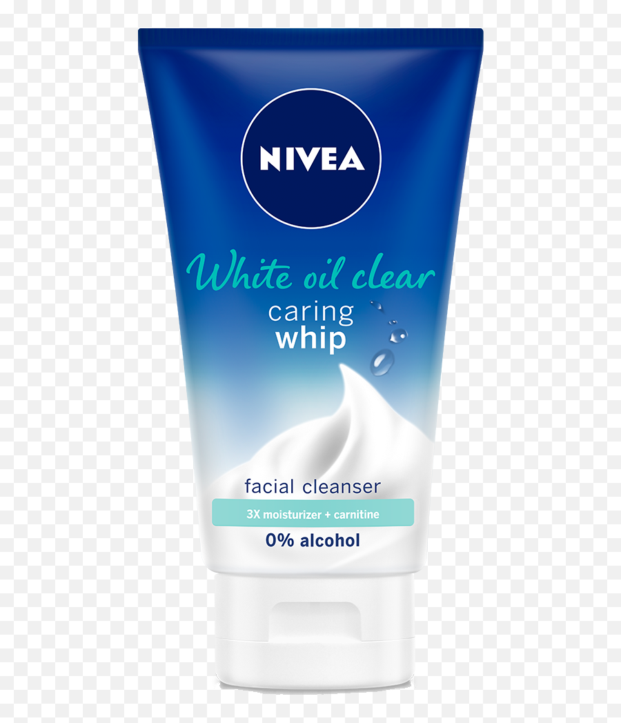 White Oil Clear Caring Whip Cleanser - Nivea Hydration Caring Whip Facial Cleanser 100ml Png,Whip Transparent