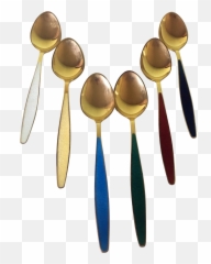 Georg Jensen Gilded Enameled - Wooden Spoon png