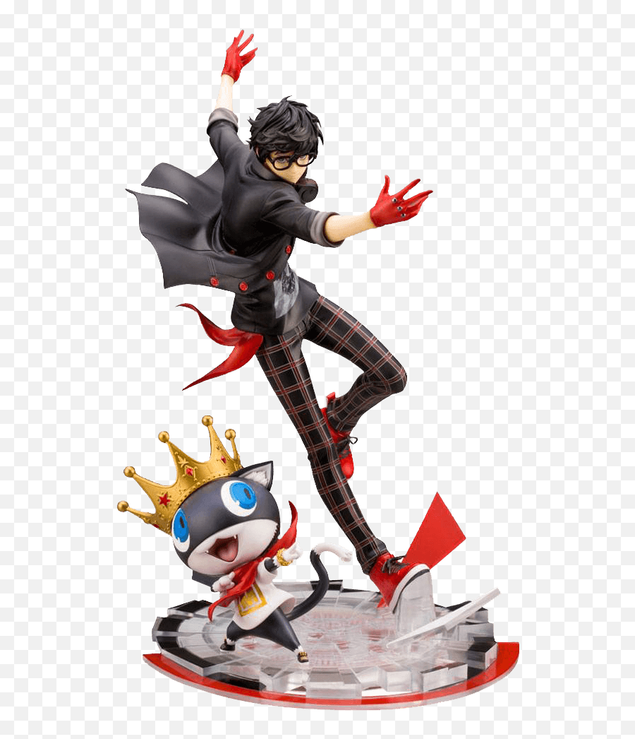 Persona 5 Statue Hero U0026 Morgana - Joker Statue Persona 5 Png,Morgana Png