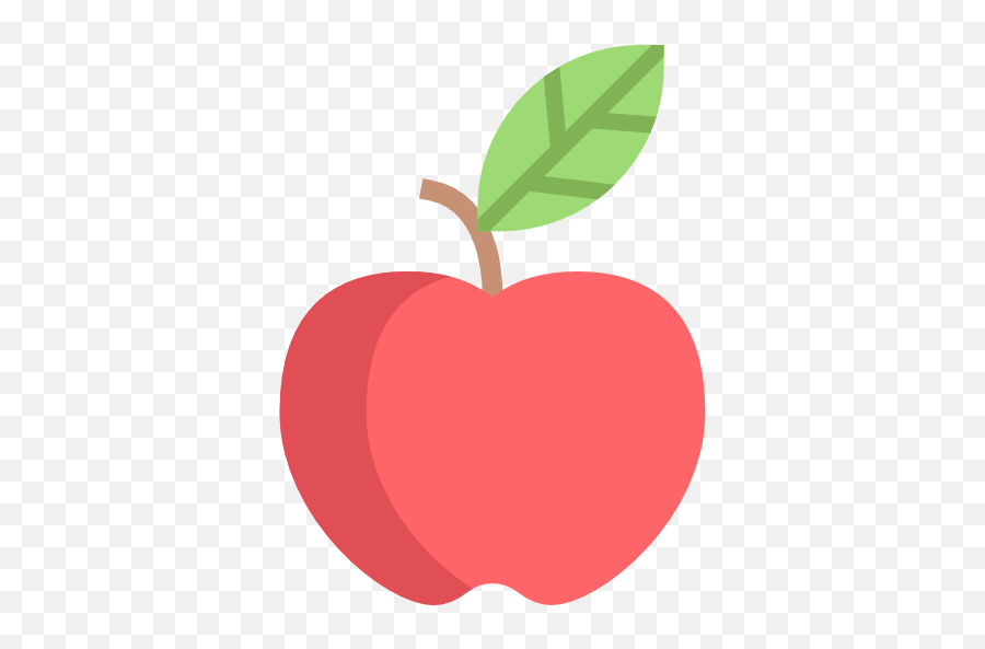 Apple Fruit Transparent Png Clipart - Apple Flat Icon Png,Apple Png