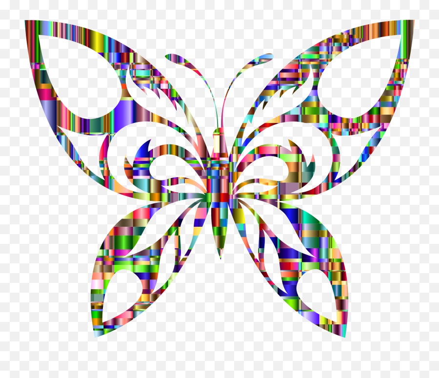 Butterfly Silhouette Clip Art - Wings Clipart Png Download Tribal Silhouette,Wings Clipart Png