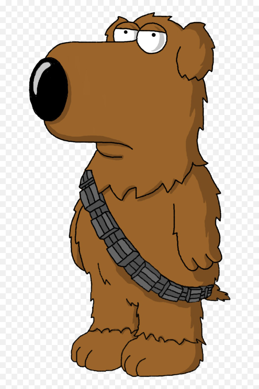 Star Wars Brian As Chewbacca Clipart - Family Guy Star Wars Brian Png,Chewbacca Png