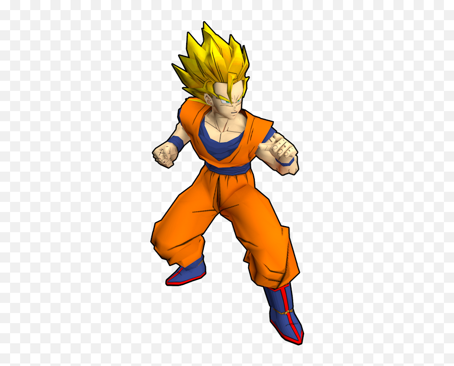 Dragon Ball Z Budokai 2 Goku Super - Dbz Budokai 2 Png,Goku Hair Transparent