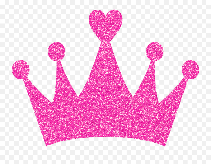 Pink Glitter Png - Glittery Pink Crown Png,Pink Glitter Png