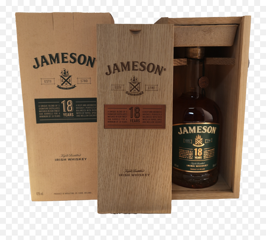 Jameson 18 Year Old - Jameson Irish Whiskey Png,Jameson Png