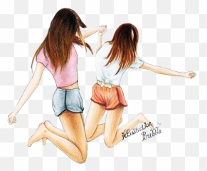 Bff Png Pic - Me And My Best Friend Drawings,Bff Png