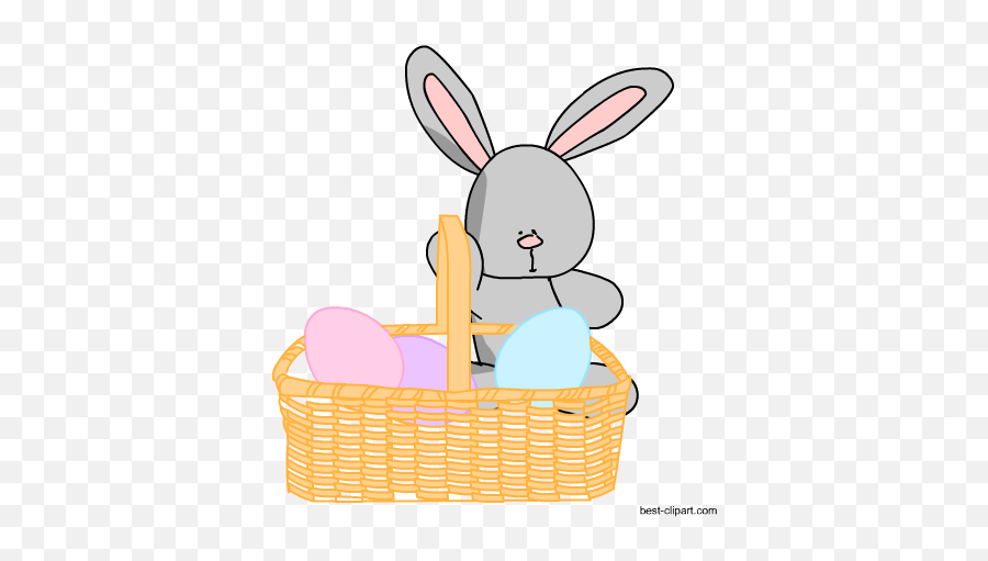 Free Easter Clip Art Bunny Eggs And Chicks - Easter Monday Png,Easter Basket Png