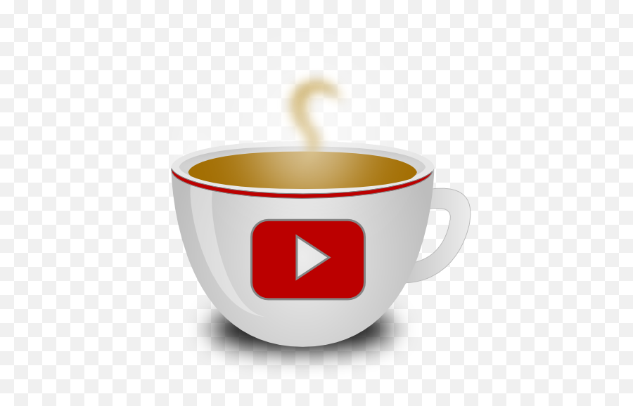 Coffee Youtube Play Free Icon Of Icons - Serveware Png,Youtube Play Icon Png