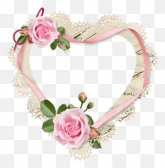 Heart Tube Png Frame Borders And Frames Clip Art - Bordure De Page Mariage Coeur,Coeur Png