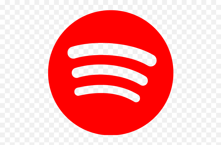 Red Spotify Icon - Dark Purple Spotify Logo Png,Spotify Logo Transparent Background