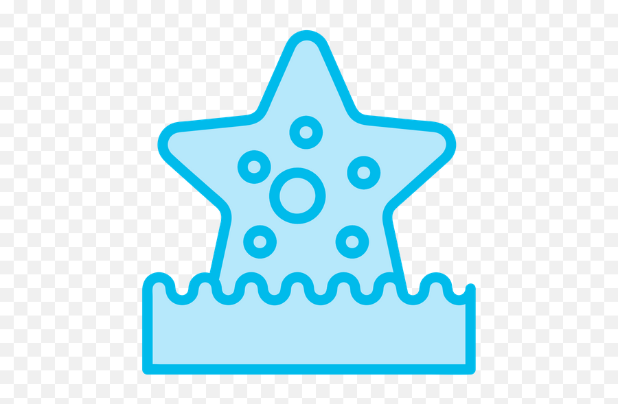 Starfish Icon Of Colored Outline Style - Available In Svg Vector Graphics Png,Blue Starfish Logo