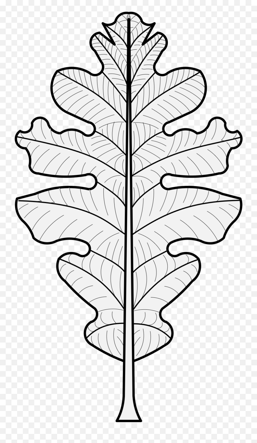 Oak - Traceable Heraldic Art Heraldic Oak Leaf Png,Oak Leaf Png