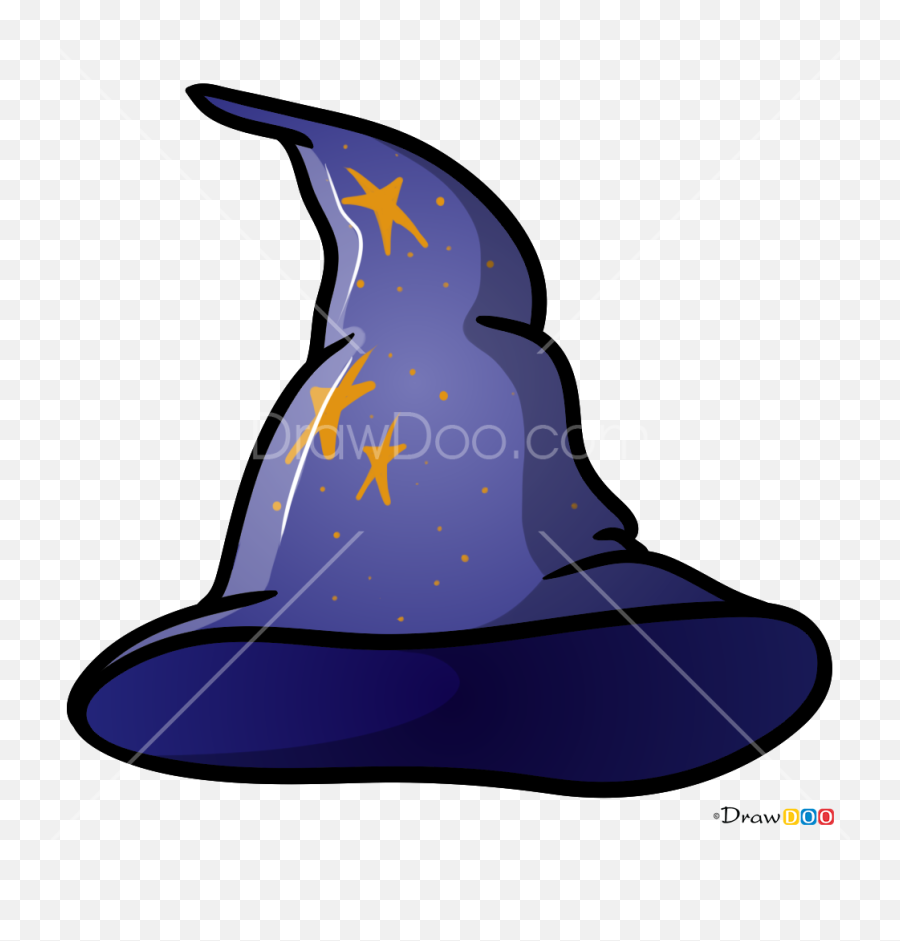 How To Draw Wizard Hat Hats - Costume Hat Png,Wizard Hat Transparent