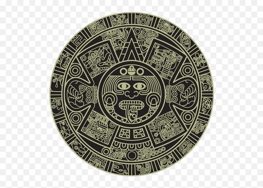 Aztec Clipart Calendar - San Diego State Aztec Calendar Png,Aztec Calendar Png