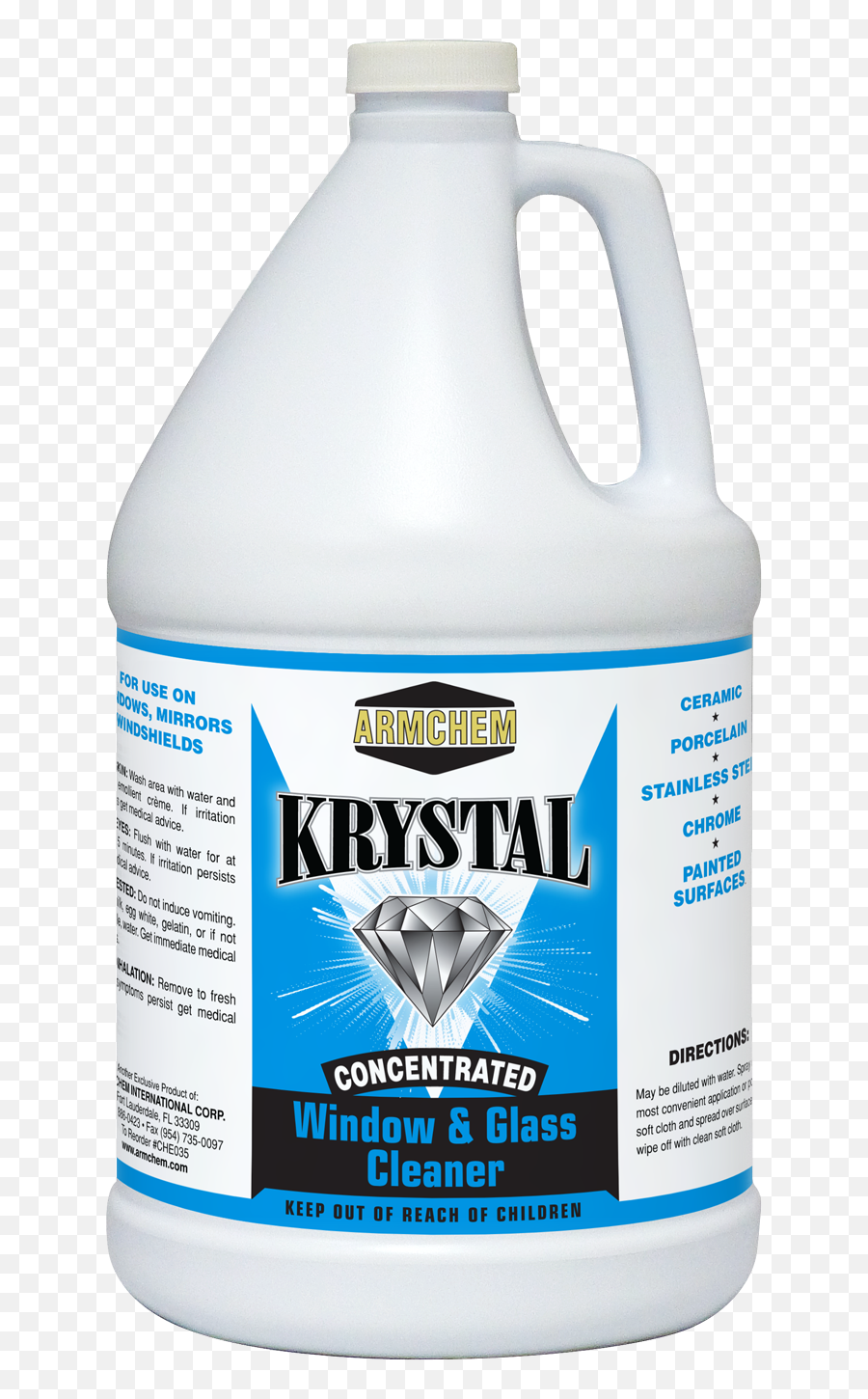 Krystal Concentrated Glass Cleaner - Household Cleaning Supply Png,Windex Png