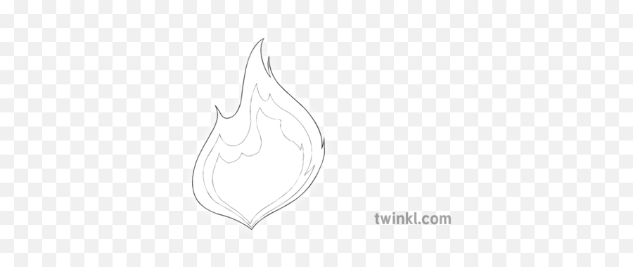 Holy Spirit Flame Symbol Fire Ks2 Black And White - Holy Spirit Flame Template Png,Black Flames Png