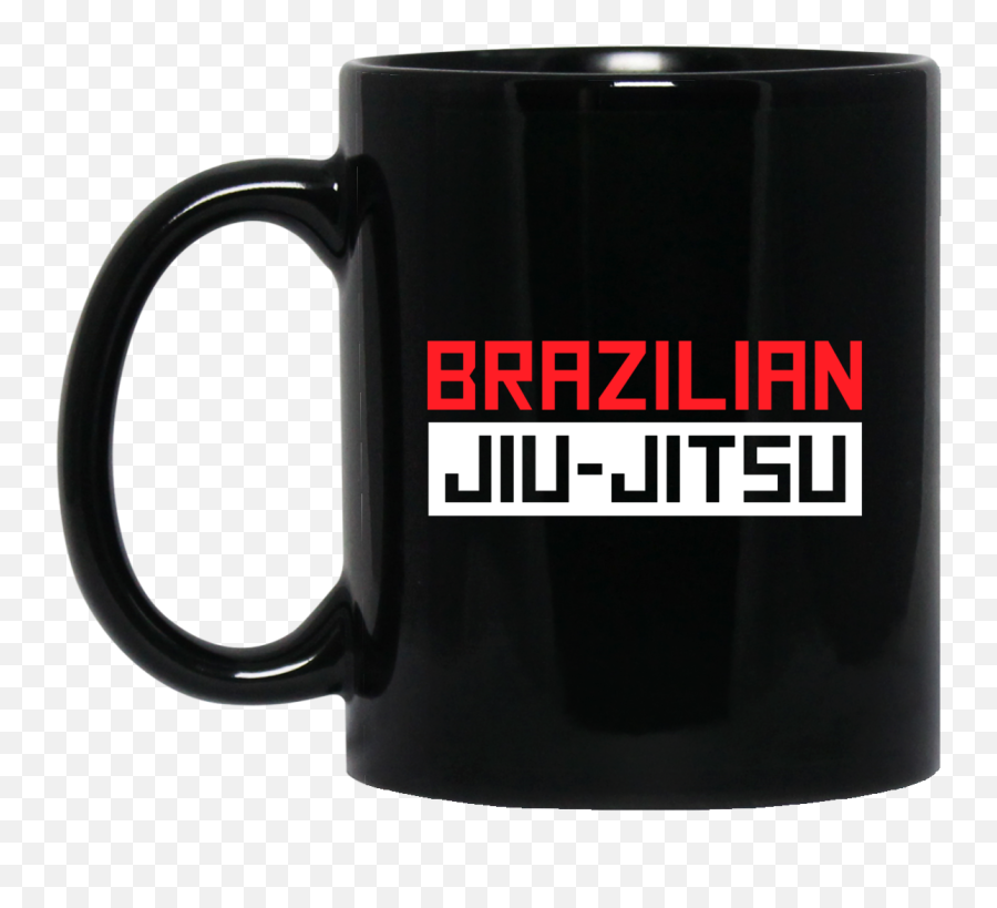 Brazilian Jiu Jitsu Logo Bjj 11 Oz Black Mug Png