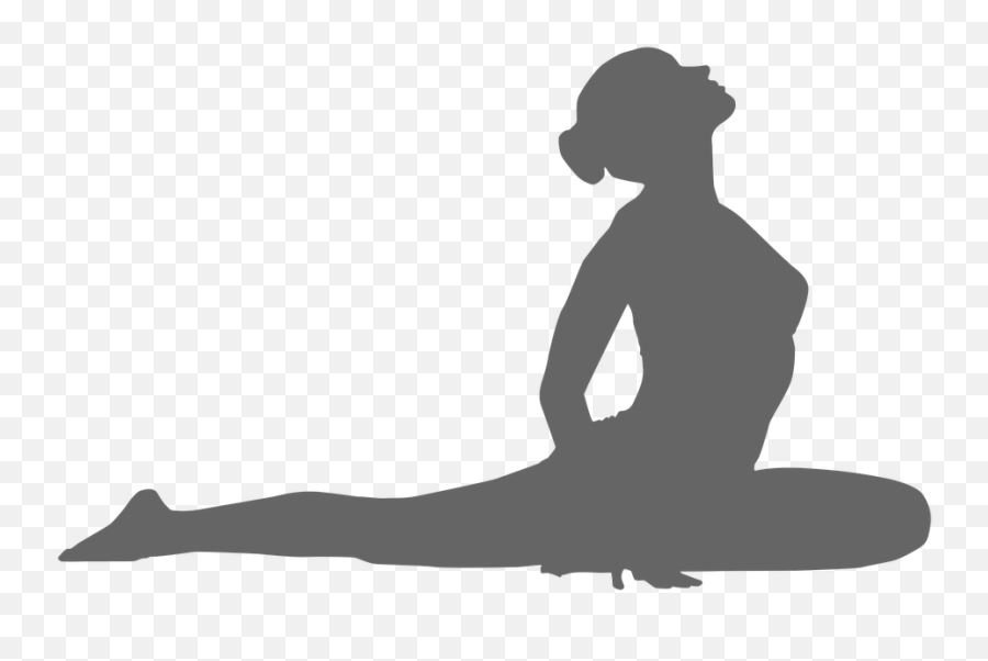 Silhouette Woman Yoga - Silhouette Yoga Pigeon Pose Png,Yoga Silhouette Png