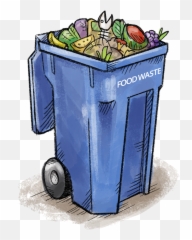Food Waste Bin - Transparent Background Food Waste Clipart Png,Recycling Bin Png