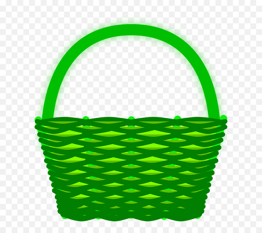 Basket Green Plastic - Free Vector Graphic On Pixabay Transparent Background Empty Easter Basket Clipart Png,Basket Png