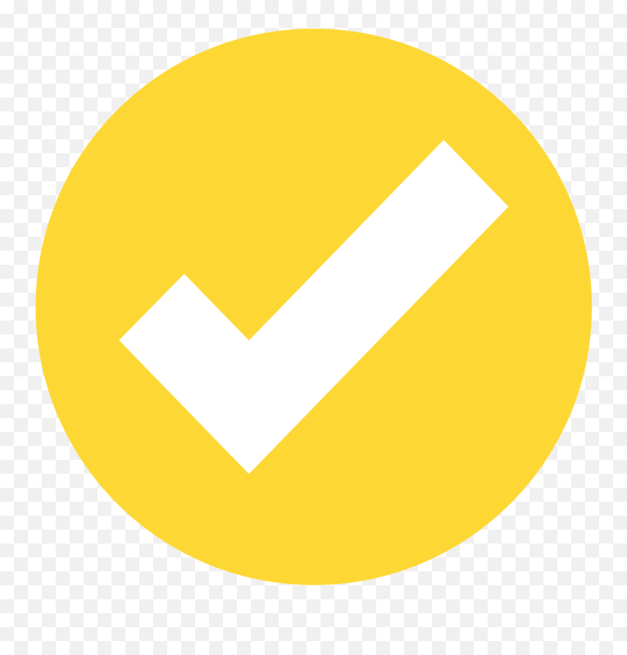 Fileeo Circle Yellow White Checkmarksvg - Wikimedia Commons Circle Yellow Check Mark Png,White Checkmark Icon