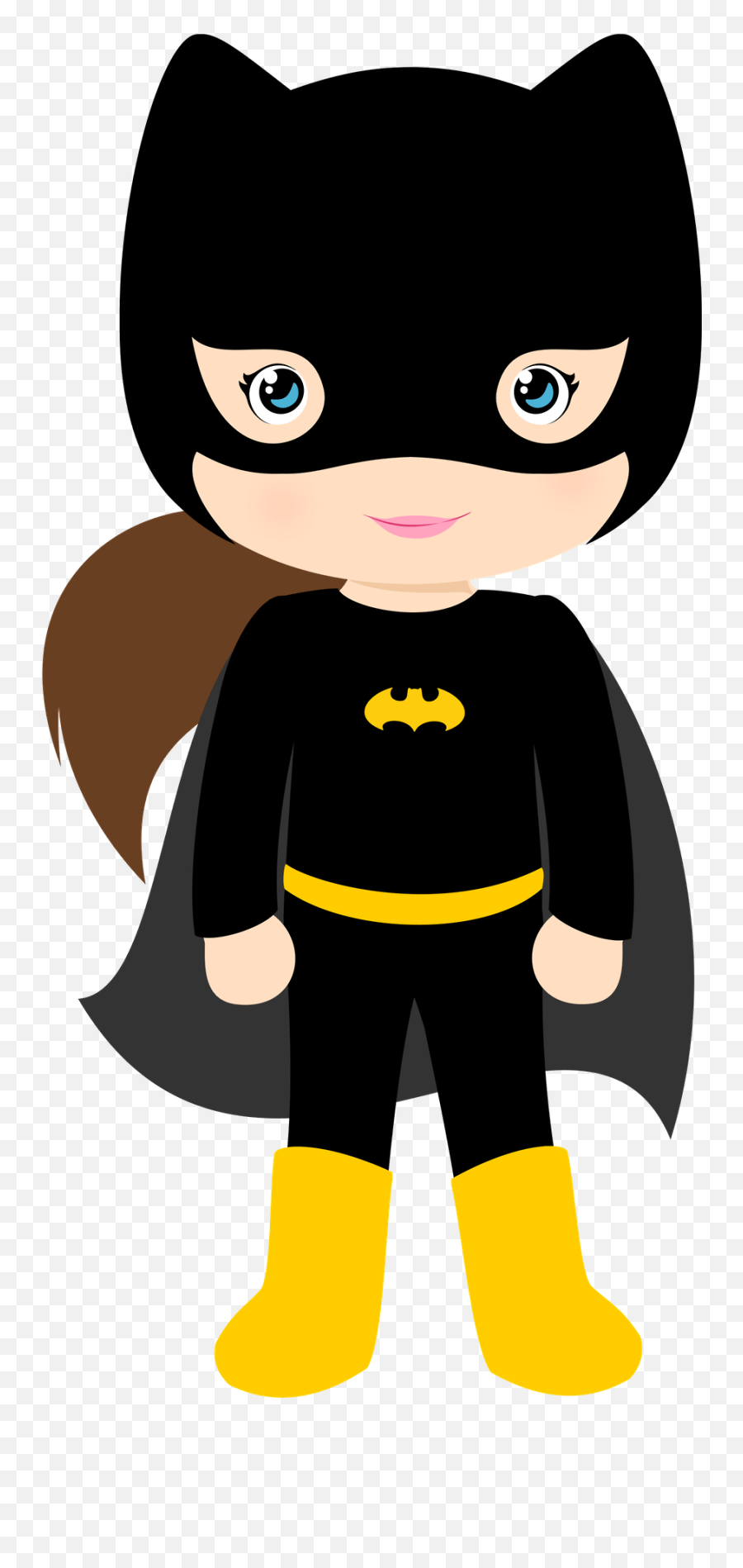 Supergirl Clipart Free Download - Batman Girl Cartoon Png,Supergirl Logo Png