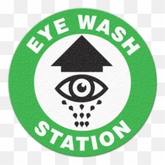 Eye Wash Station Floor Sign - Dot png