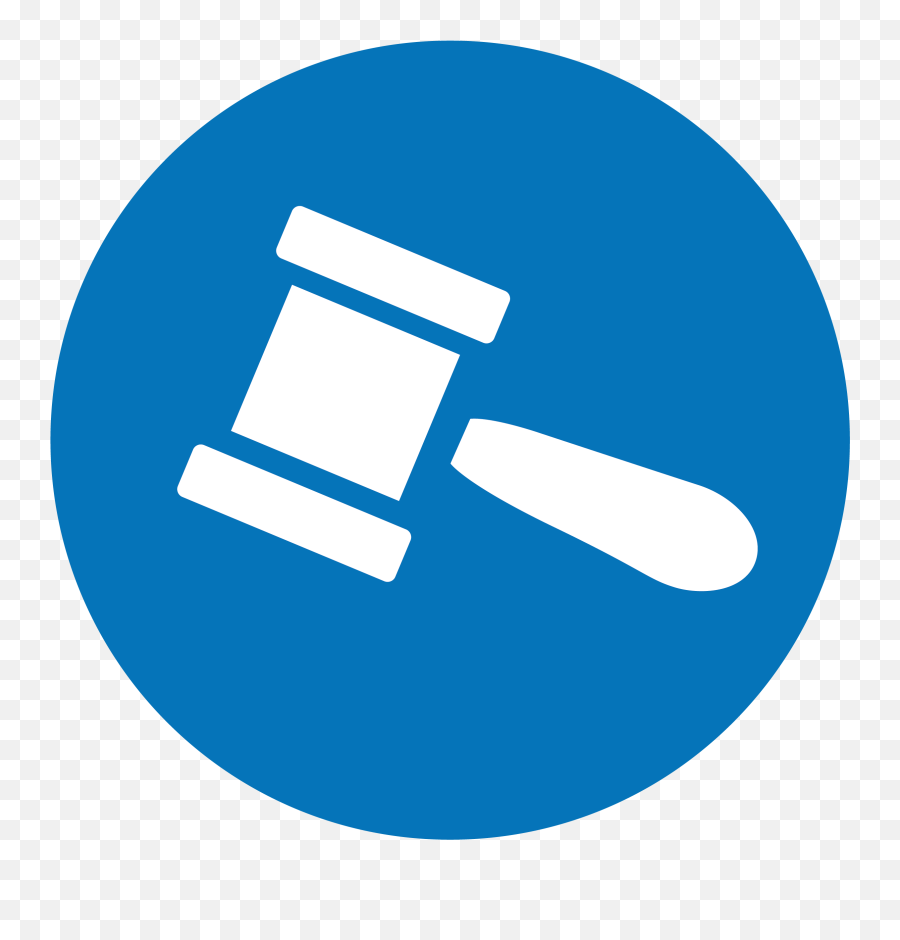 Download Gavel Icon - Gavel Blue Icon Png Image With No Blue Gavel Png Transparent Background,Blue Download Icon