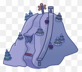 Download Holiday Party Map Icon Ski Hill - Club Penguin Map Club Penguin Map Icon Png,Penguin Icon Png