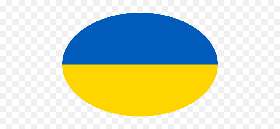 Vector Country Flag Of Ukraine - Oval Vector World Flags Ukraine Flag Round Png,What Was The Ucrane Icon