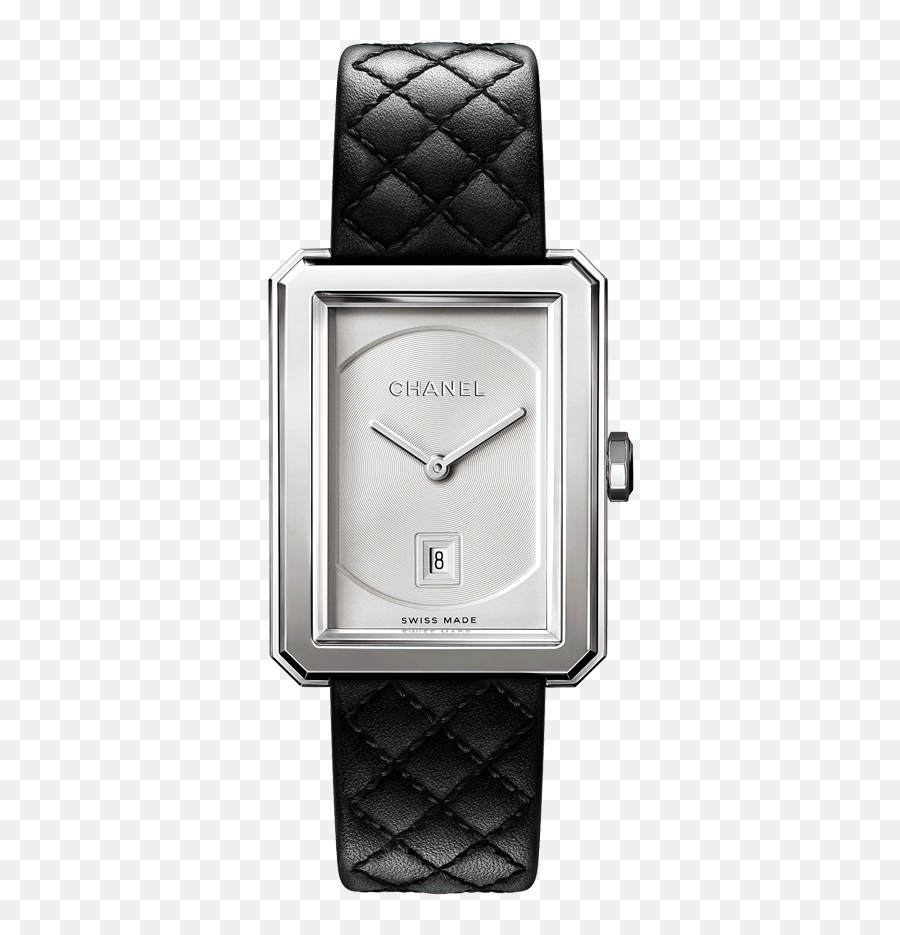 Chanel Boyfriend Watch Medium Model White Dial H6954 - Lepage Chanel Watches For Girls Png,Chopard Happy Diamonds Icon