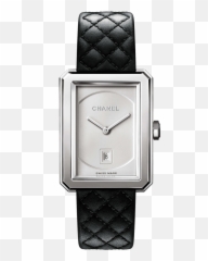 Chanel Boyfriend Watch Medium Model White Dial H6954 - Lepage Chanel Watches For Girls png